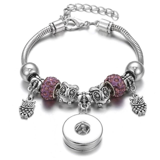Snap Button Jewelry Bracelet