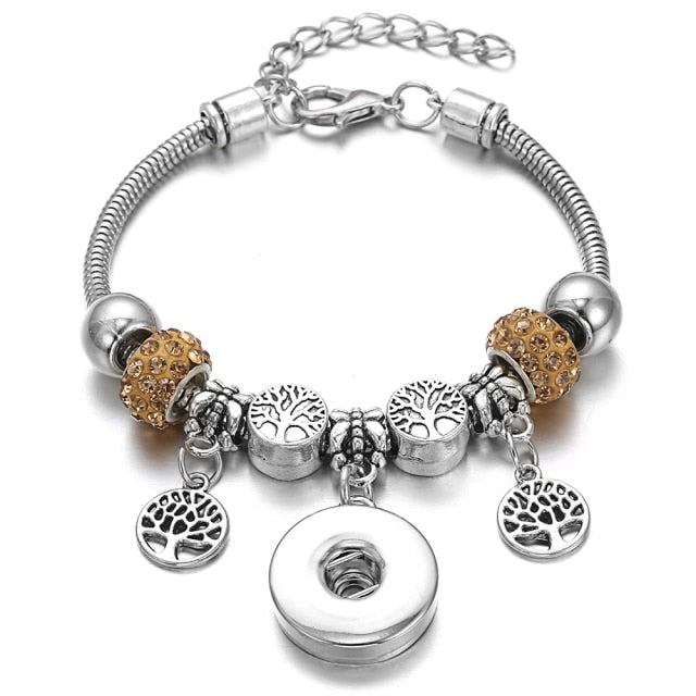 Snap Button Jewelry Bracelet