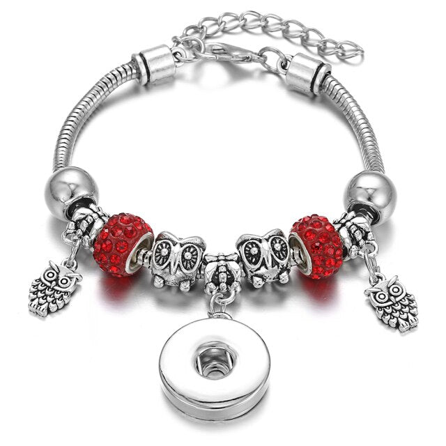 Snap Button Jewelry Bracelet