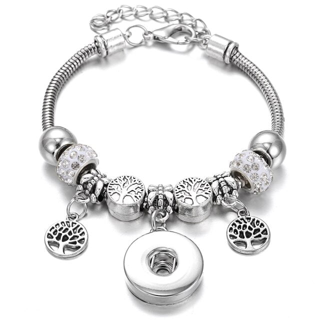 Snap Button Jewelry Bracelet
