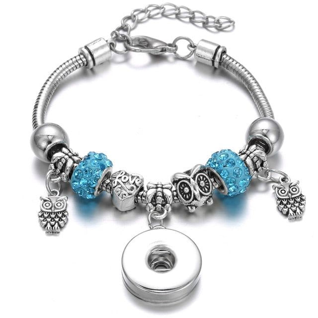 Snap Button Jewelry Bracelet