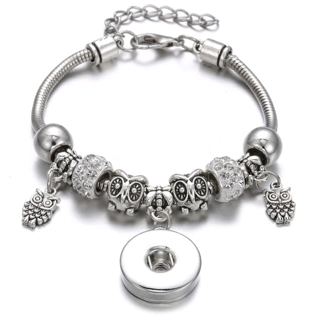 Snap Button Jewelry Bracelet