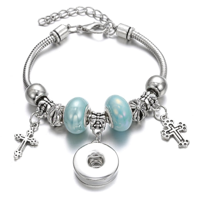 Snap Button Jewelry Bracelet