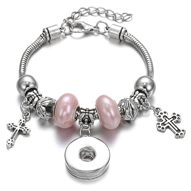 Snap Button Jewelry Bracelet