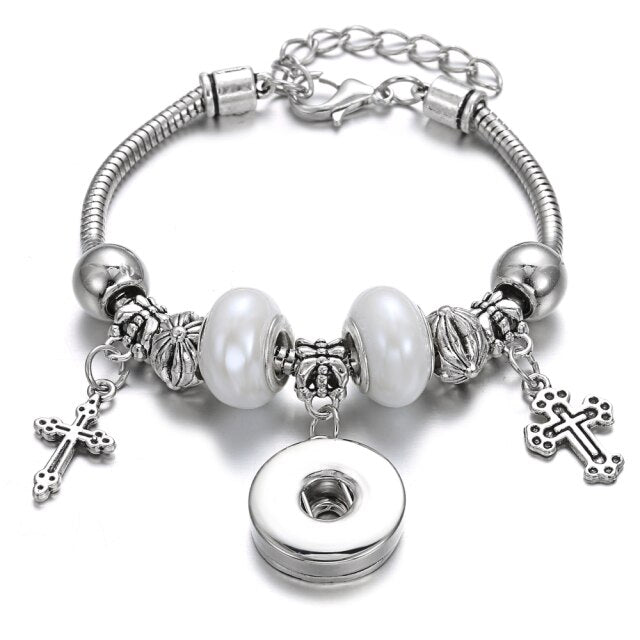 Snap Button Jewelry Bracelet