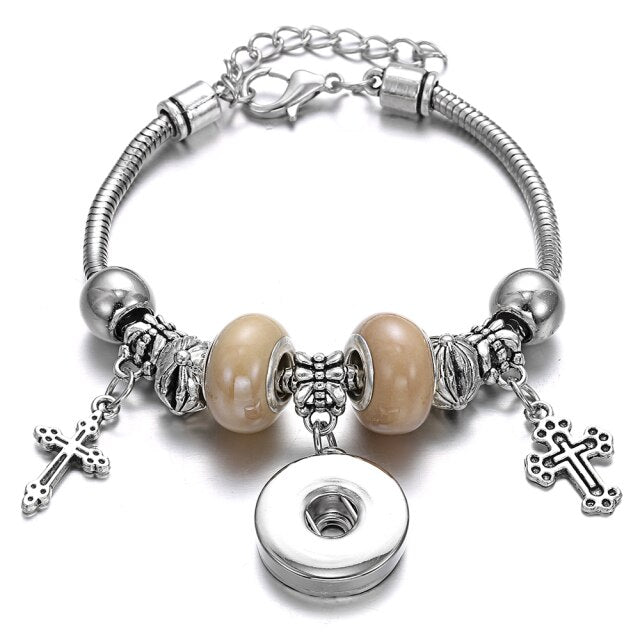 Snap Button Jewelry Bracelet