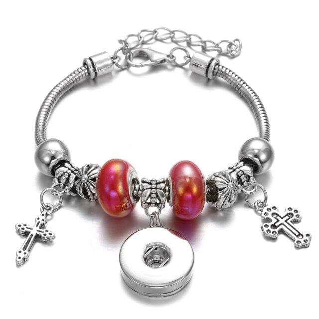 Snap Button Jewelry Bracelet