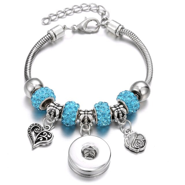 Snap Button Jewelry Bracelet