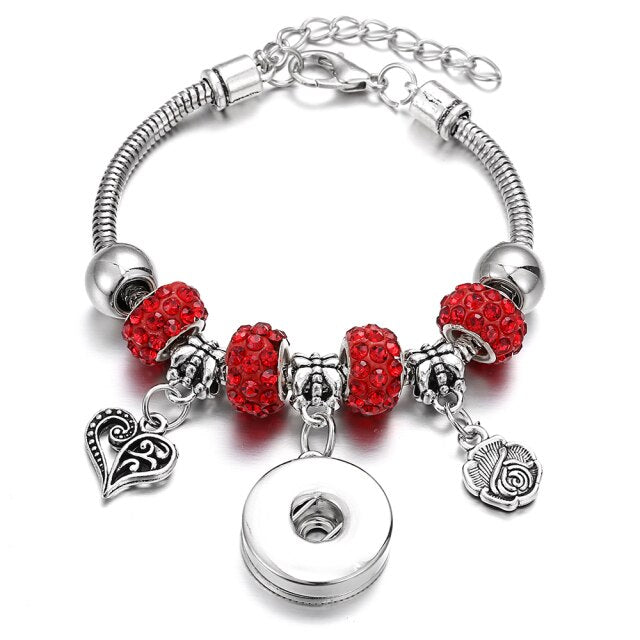 Snap Button Jewelry Bracelet