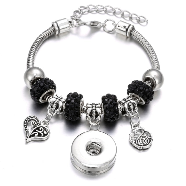 Snap Button Jewelry Bracelet