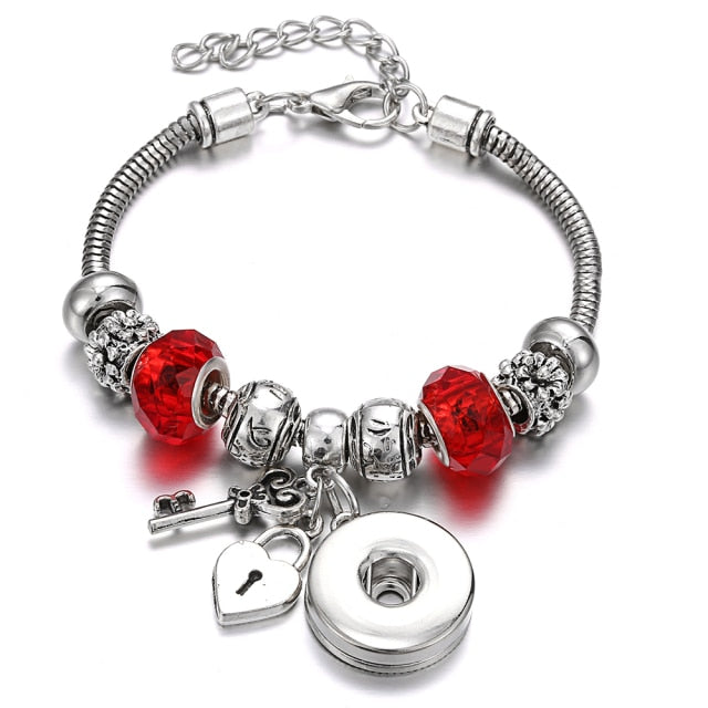 Snap Button Jewelry Bracelet
