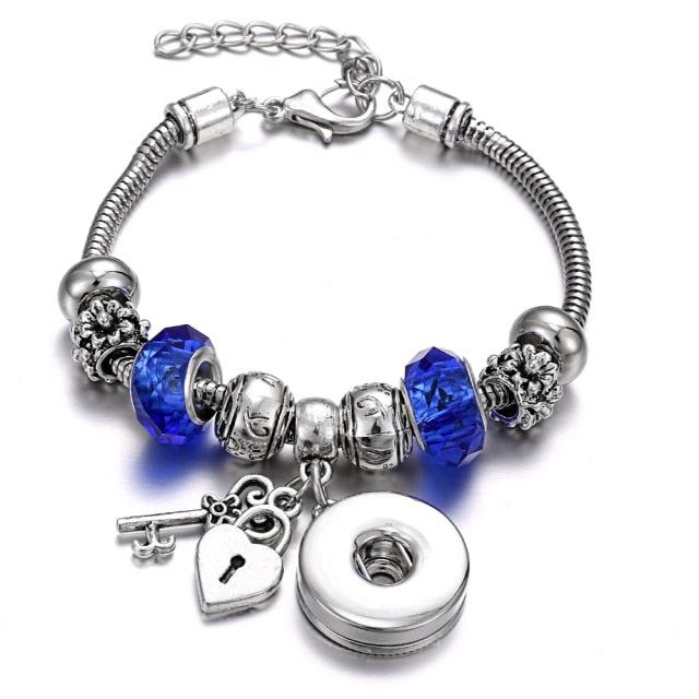 Snap Button Jewelry Bracelet