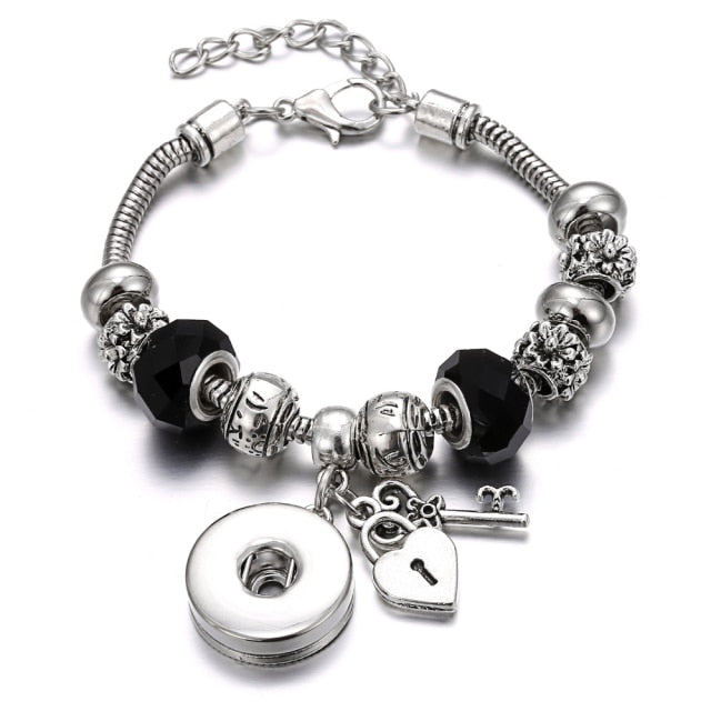 Snap Button Jewelry Bracelet