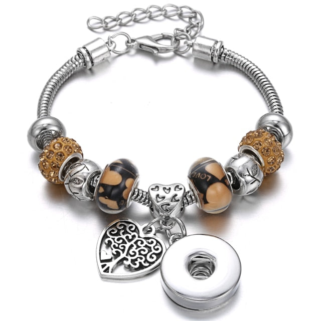 Snap Button Jewelry Bracelet