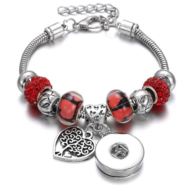 Snap Button Jewelry Bracelet