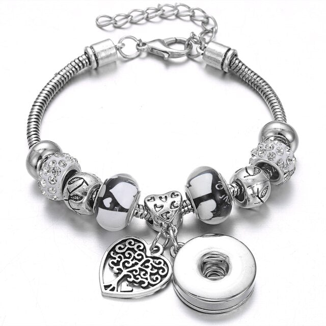 Snap Button Jewelry Bracelet