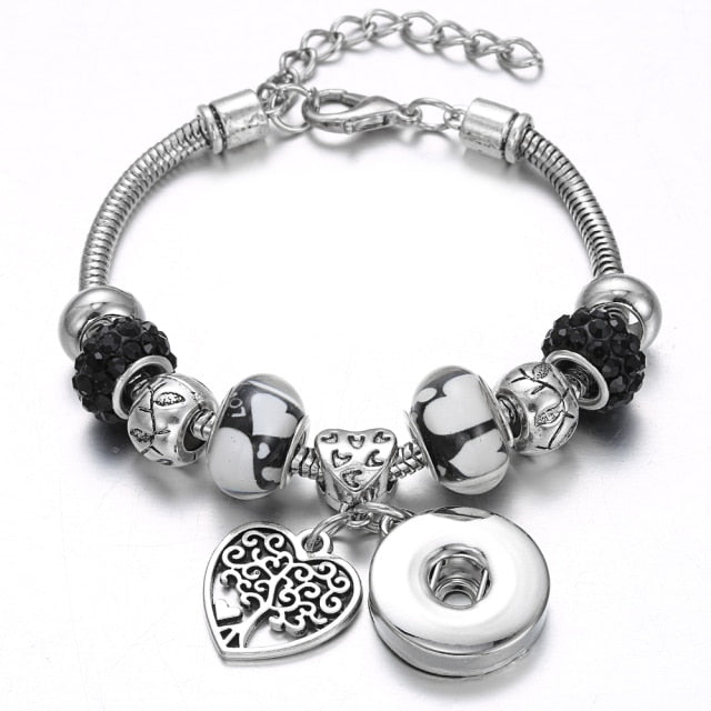 Snap Button Jewelry Bracelet