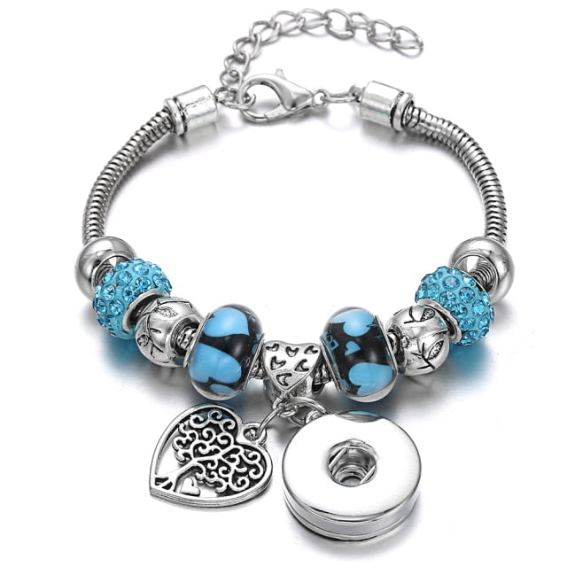 Snap Button Jewelry Bracelet