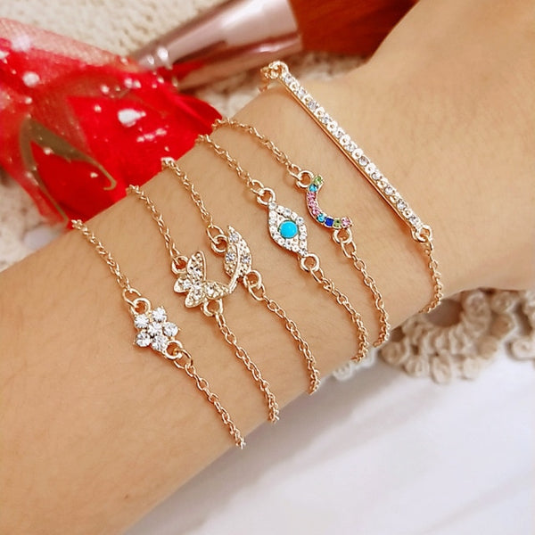 Nuevo conjunto de pulseras góticas de plumas negras de loto.
