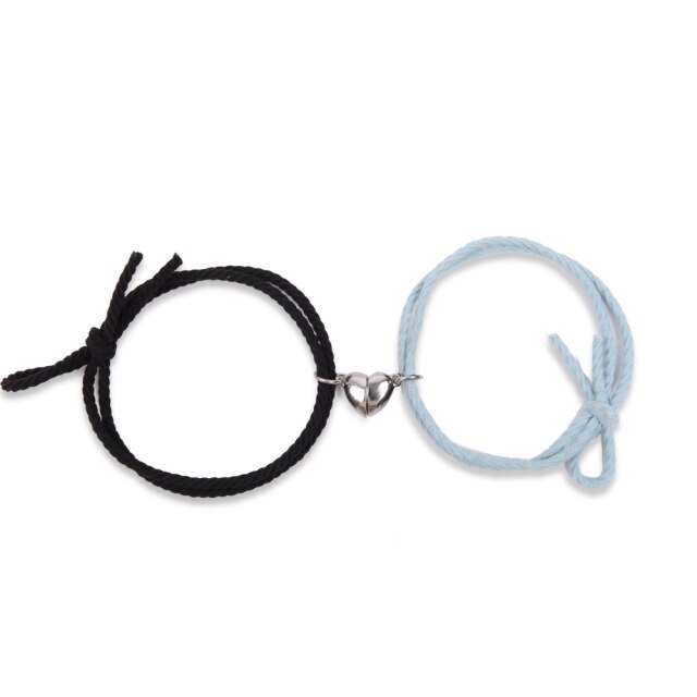 Magnetic Bracelet Stainless Steel Love Heart Pendant