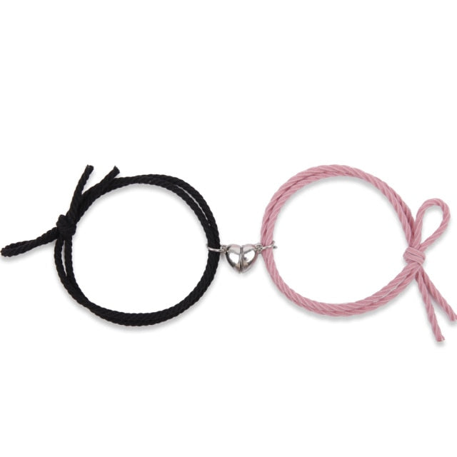 Magnetic Bracelet Stainless Steel Love Heart Pendant