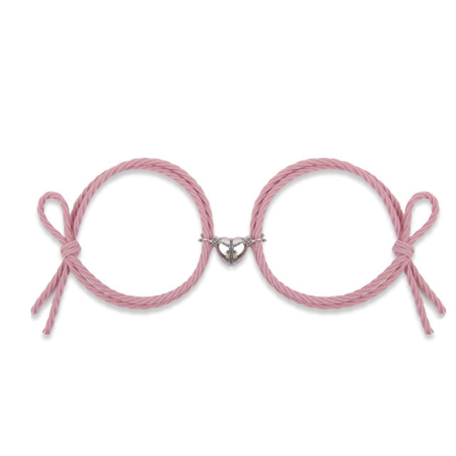 Magnetic Bracelet Stainless Steel Love Heart Pendant