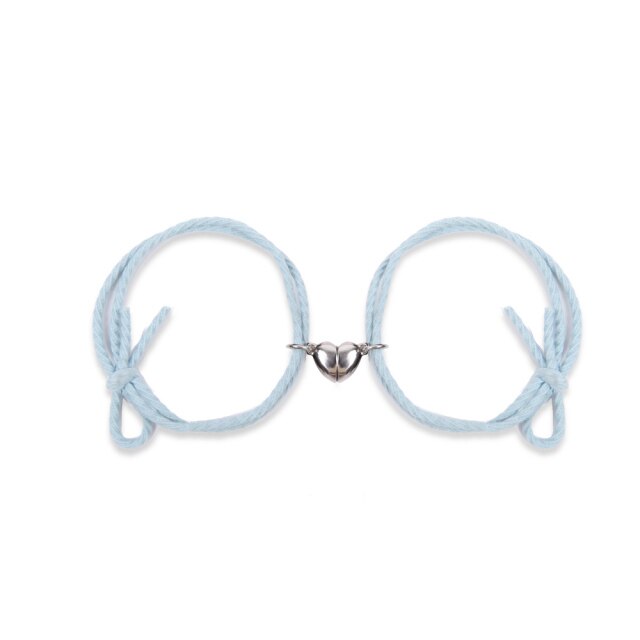 Magnetic Bracelet Stainless Steel Love Heart Pendant