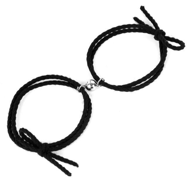 Magnetic Bracelet Stainless Steel Love Heart Pendant
