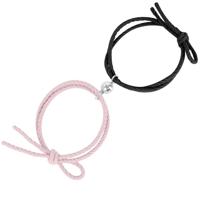 Magnetic Bracelet Stainless Steel Love Heart Pendant