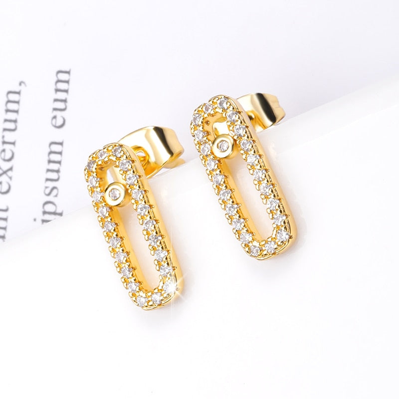 Rose Gold  CZ Love Long Bar Choker Necklace
