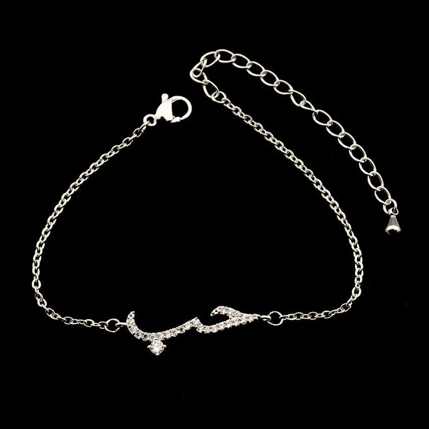 Rose Gold  CZ Love Long Bar Choker Necklace