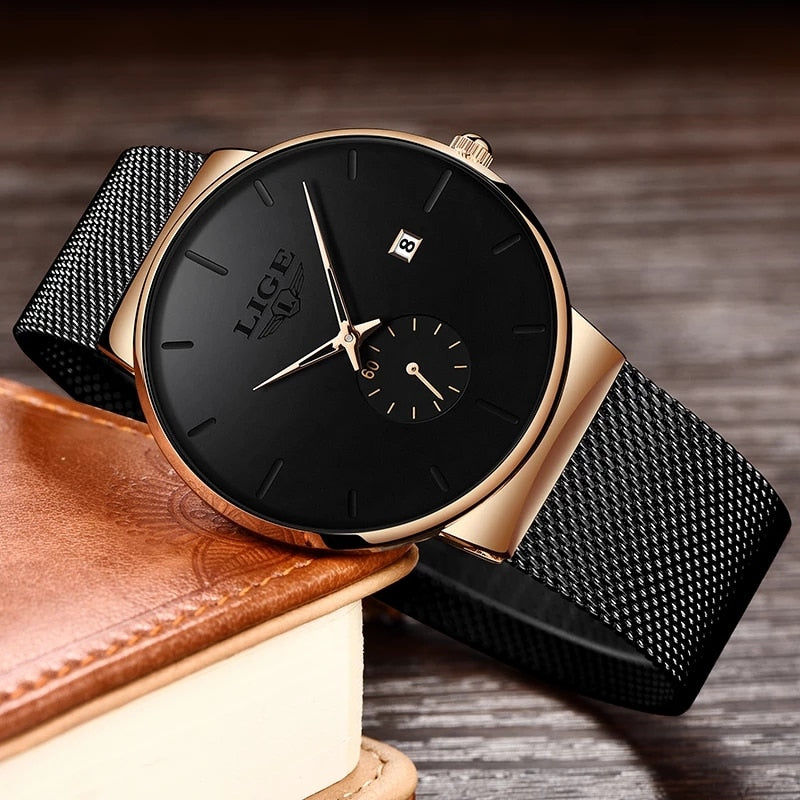 Fashion Minimalist Women's Quartz Ultra Thin Waterproof Business Wrist Watch