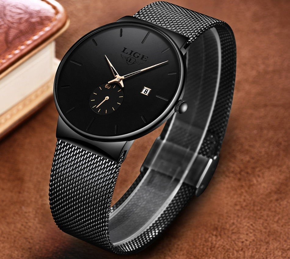 Fashion Minimalist Women's Quartz Ultra Thin Waterproof Business Wrist Watch