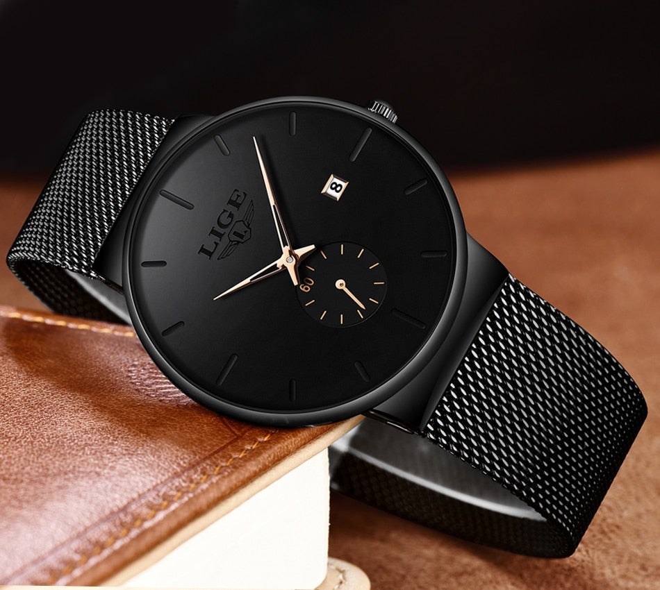 Fashion Minimalist Women's Quartz Ultra Thin Waterproof Business Wrist Watch