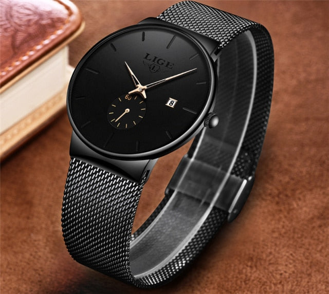Fashion Minimalist Women's Quartz Ultra Thin Waterproof Business Wrist Watch