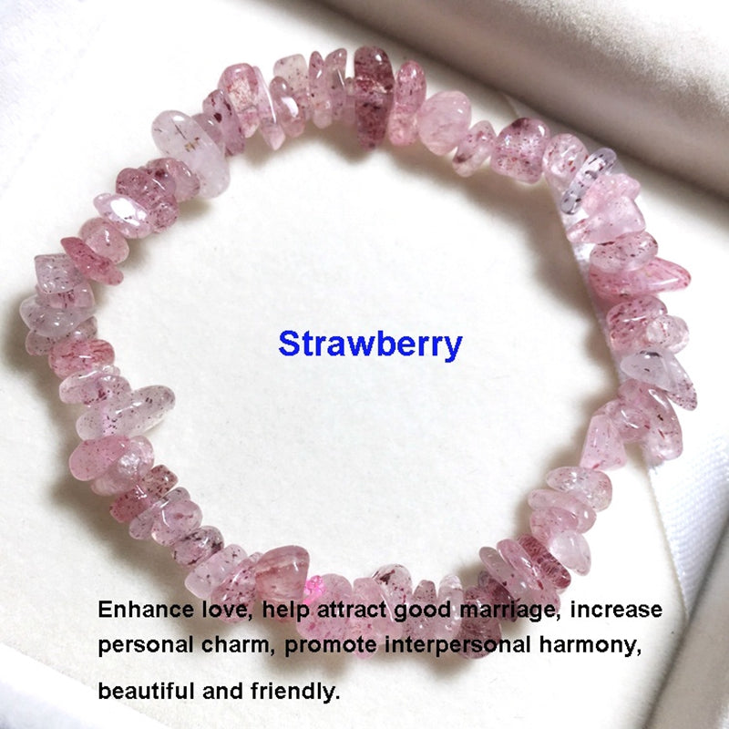 Irregular Natural Crystals 7 Chakras Stone Bracelet