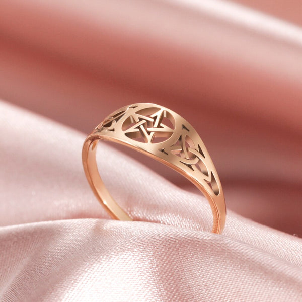 Pentagram Star Ring for Women