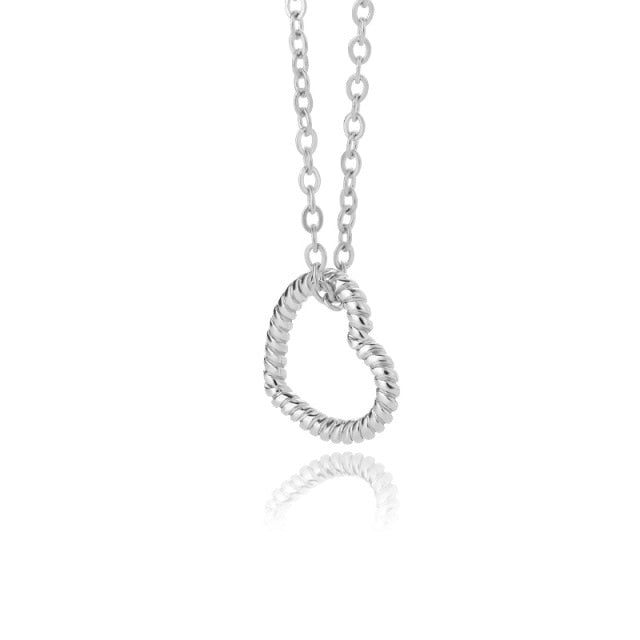 Heart  Gold Chain Zircon Heart Pendant Necklace