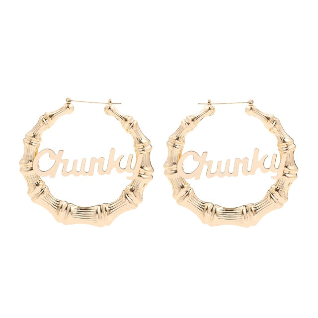 Punk Rock Over Size Geometric Hoop Earrings