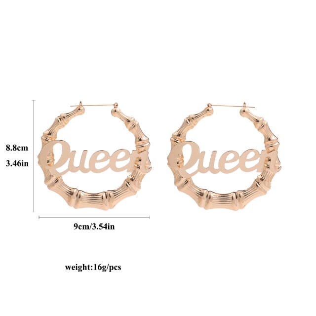 Punk Rock Over Size Geometric Hoop Earrings
