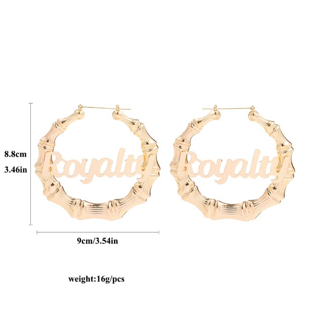 Punk Rock Over Size Geometric Hoop Earrings