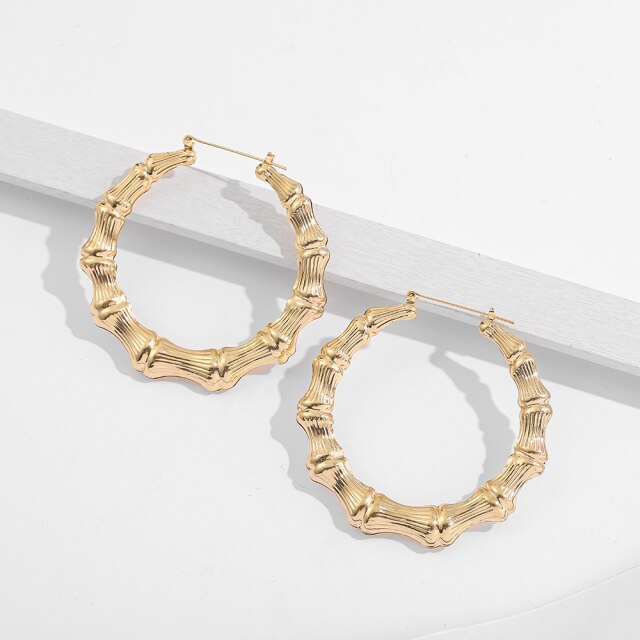 Punk Rock Over Size Geometric Hoop Earrings