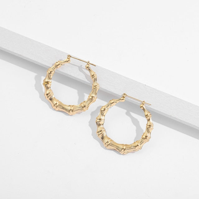 Punk Rock Over Size Geometric Hoop Earrings