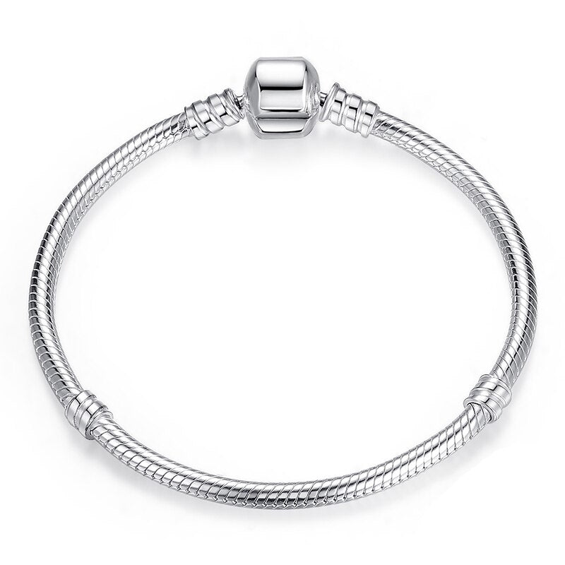 3mm Silver ColorSnake Chain Base Bracelet