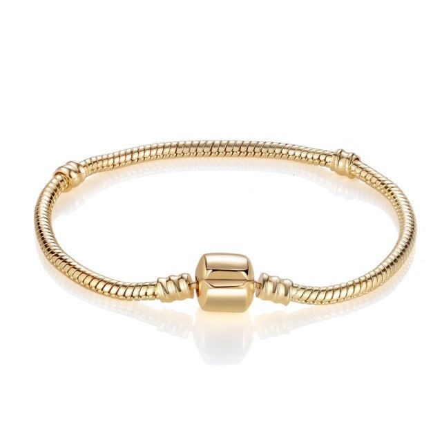 3mm Silver ColorSnake Chain Base Bracelet