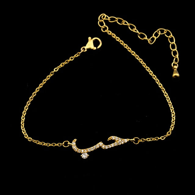 Rose Gold  CZ Love Long Bar Choker Necklace