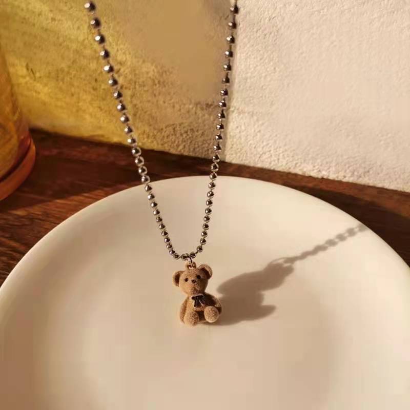 CuteTeddy Bear Pendant Necklace