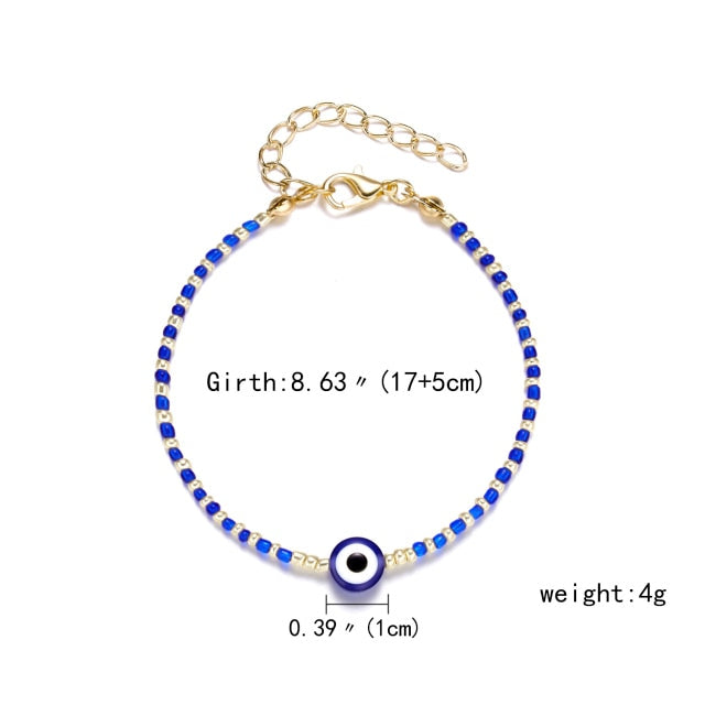 Turkish Lucky Evil Eye Bracelet Women