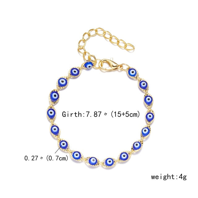 Turkish Lucky Evil Eye Bracelet Women