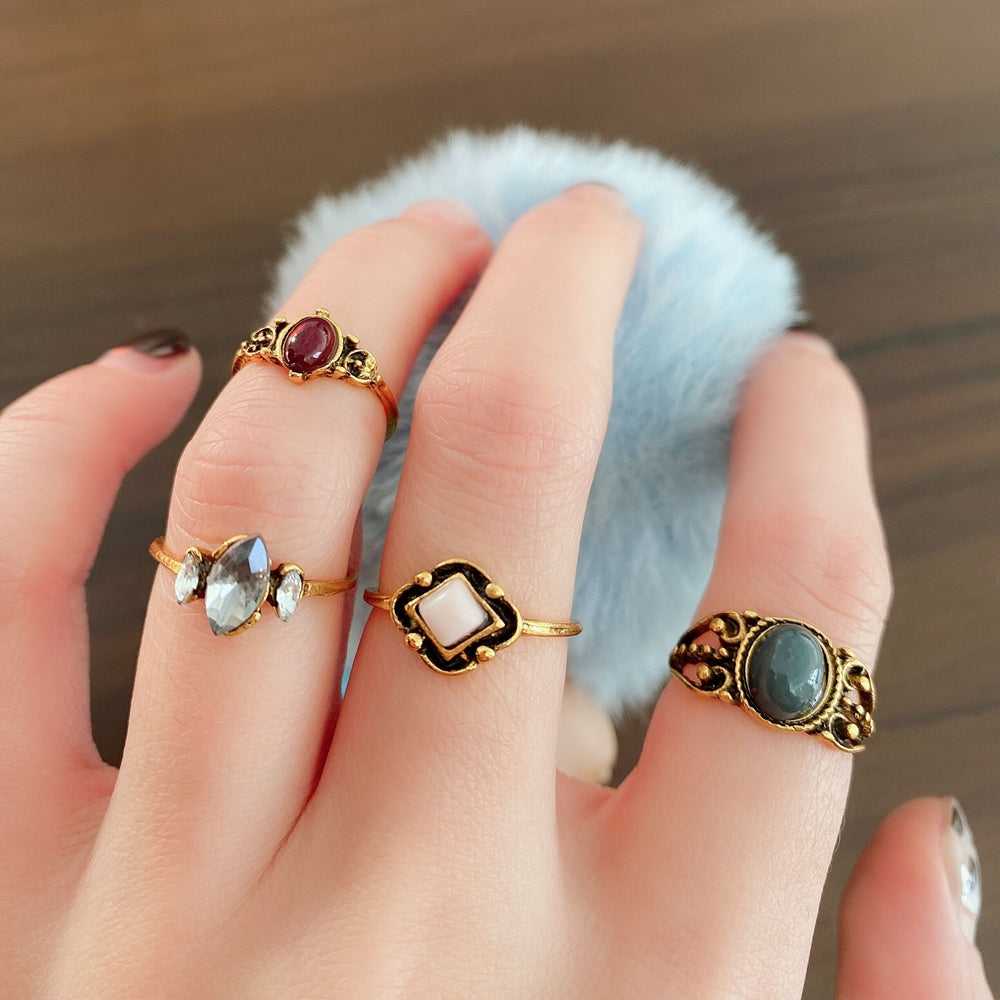 3pcs Hip Hop Punk Open Ring